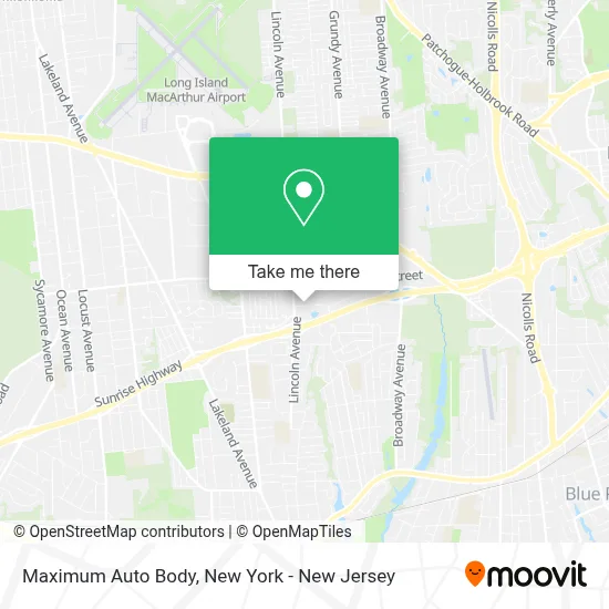 Maximum Auto Body map