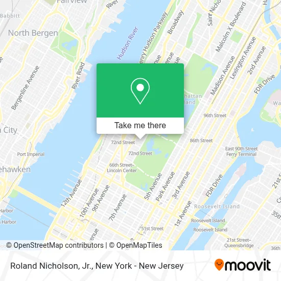 Roland Nicholson, Jr. map