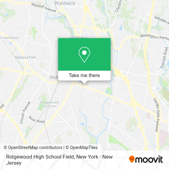Ridgewood High School Field map