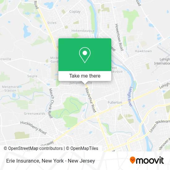 Erie Insurance map