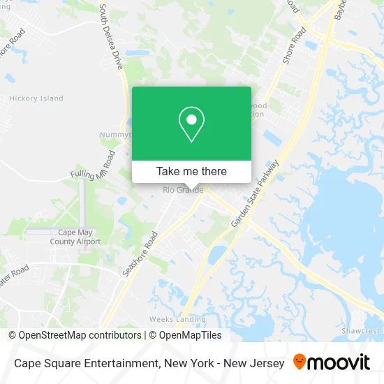 Cape Square Entertainment map