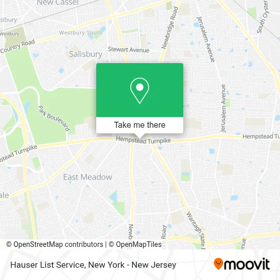 Hauser List Service map