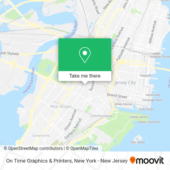 On Time Graphics & Printers map