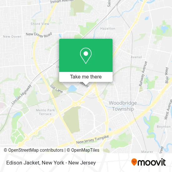 Edison Jacket map