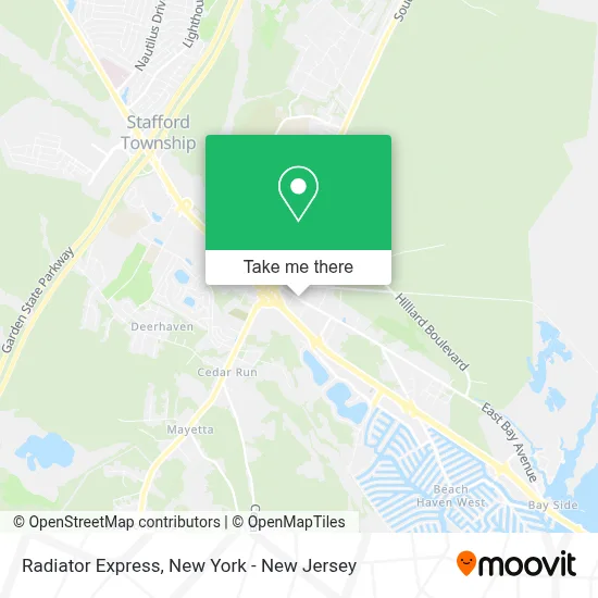 Radiator Express map