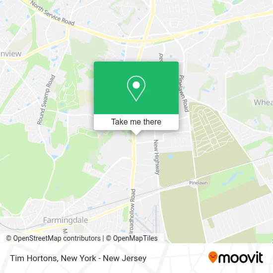 Tim Hortons map