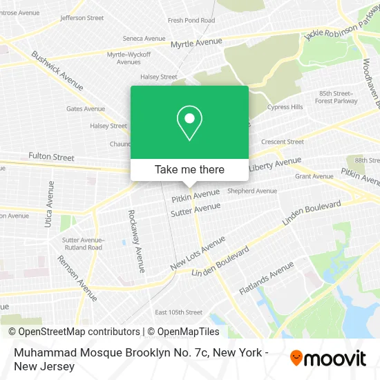 Muhammad Mosque Brooklyn No. 7c map