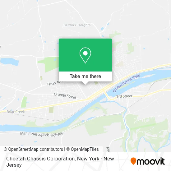 Cheetah Chassis Corporation map