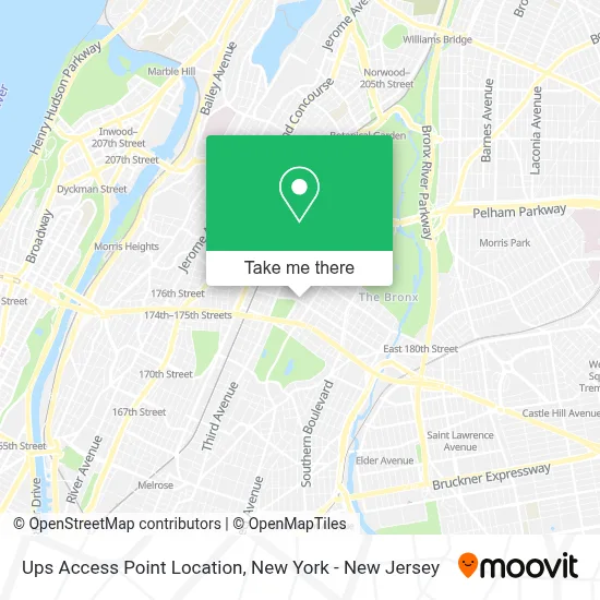 Ups Access Point Location map