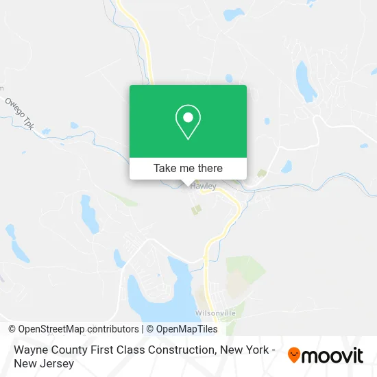 Wayne County First Class Construction map