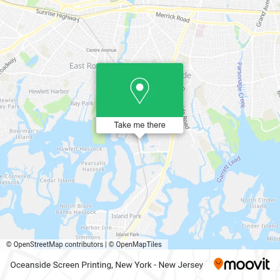 Oceanside Screen Printing map
