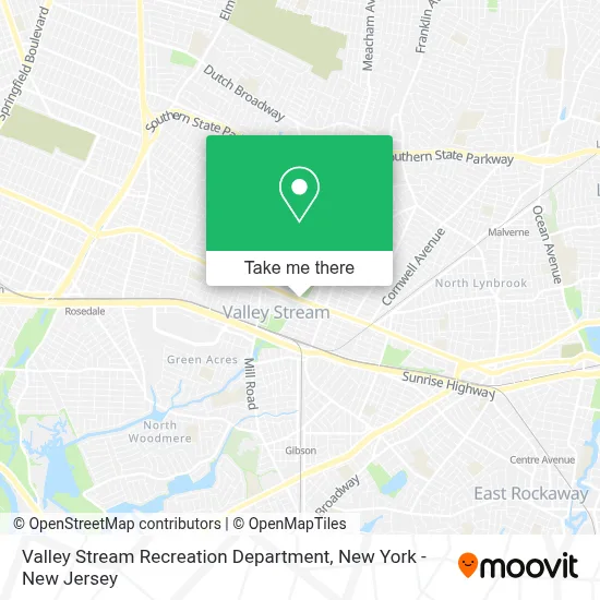 Valley Stream Recreation Department map