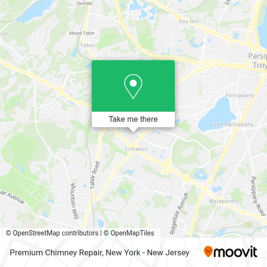 Premium Chimney Repair map