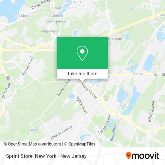 Sprint Store map