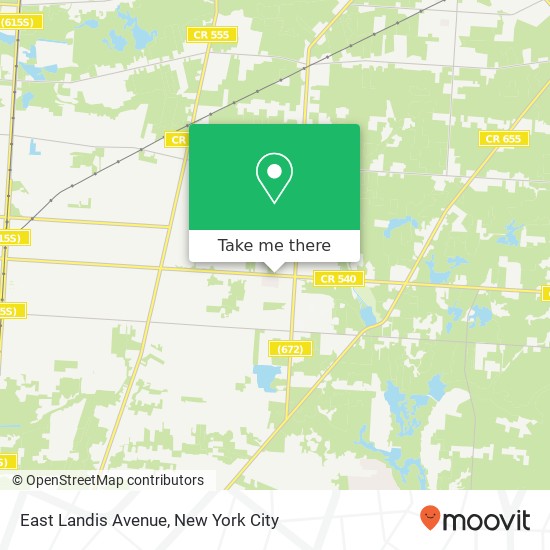 East Landis Avenue map
