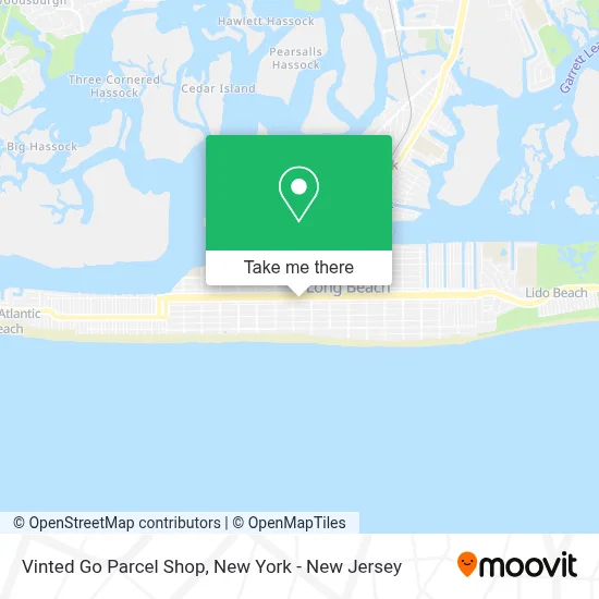 Vinted Go Parcel Shop map