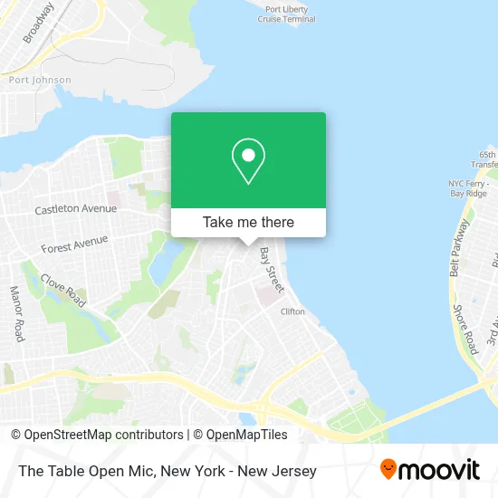The Table Open Mic map