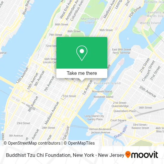 Buddhist Tzu Chi Foundation map