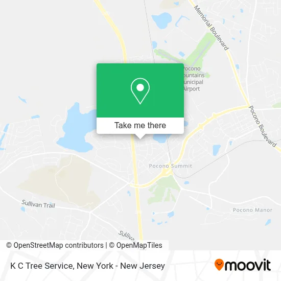 K C Tree Service map