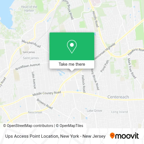 Ups Access Point Location map