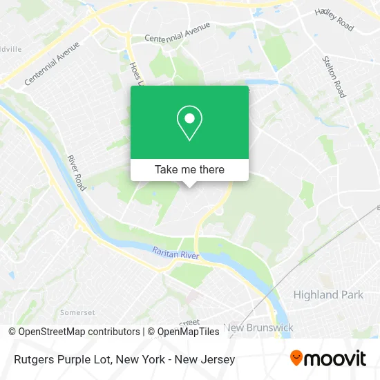 Rutgers Purple Lot map