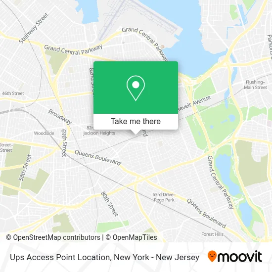 Ups Access Point Location map