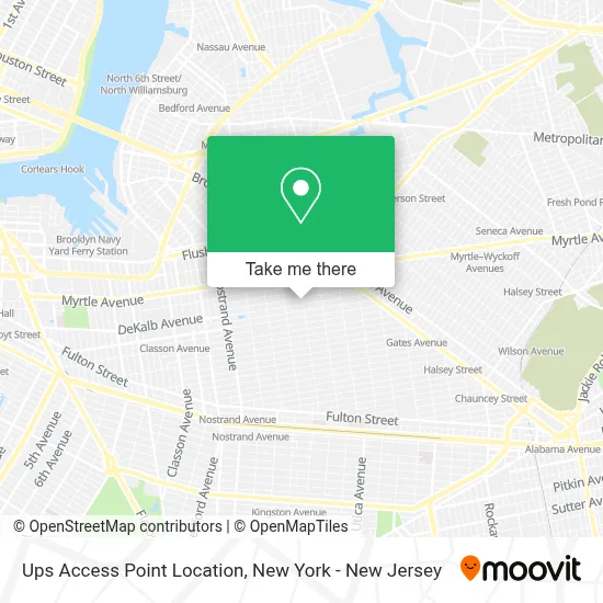 Ups Access Point Location map