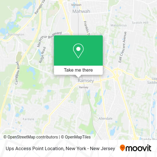 Ups Access Point Location map