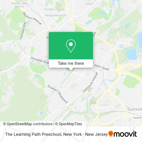The Learning Path Preschool map
