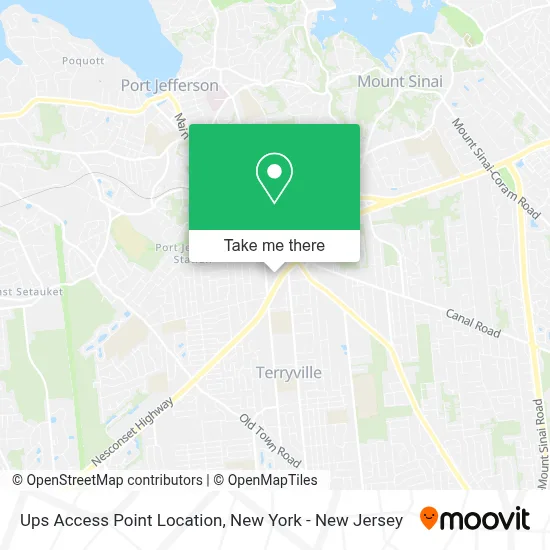 Ups Access Point Location map