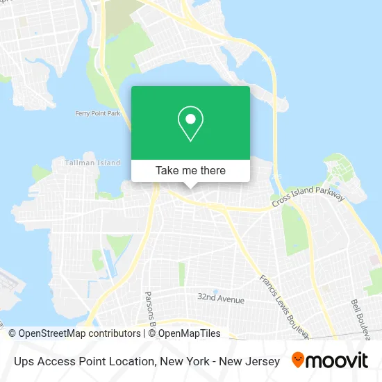 Ups Access Point Location map