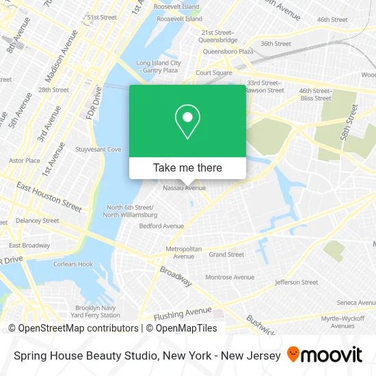 Spring House Beauty Studio map