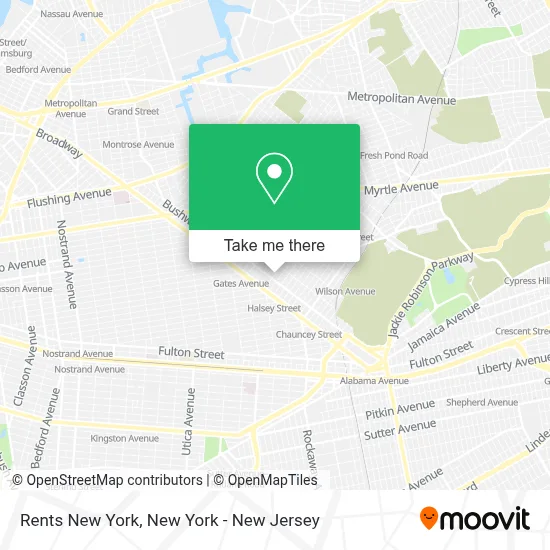 Rents New York map