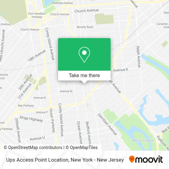 Ups Access Point Location map