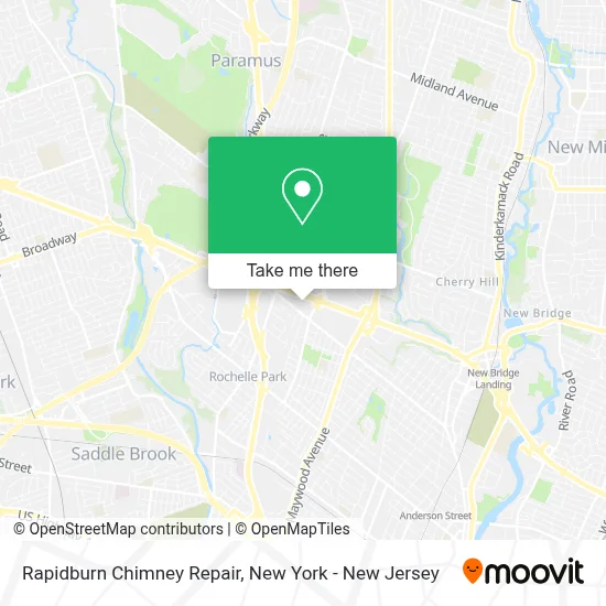 Rapidburn Chimney Repair map