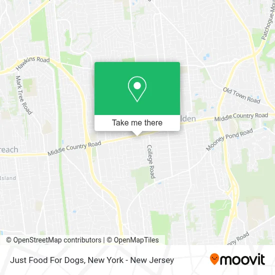 Just Food For Dogs map