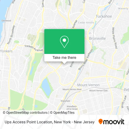 Ups Access Point Location map
