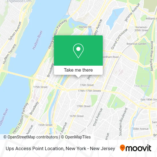 Ups Access Point Location map