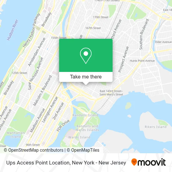 Ups Access Point Location map