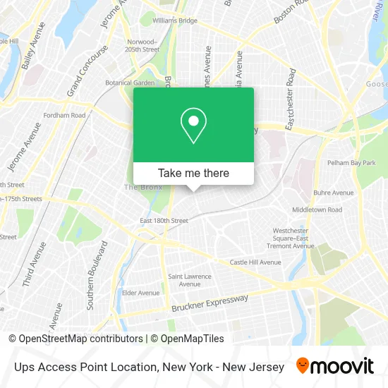 Ups Access Point Location map