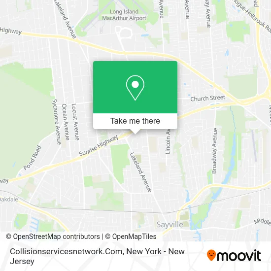 Collisionservicesnetwork.Com map