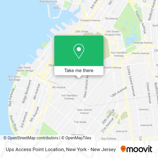Ups Access Point Location map