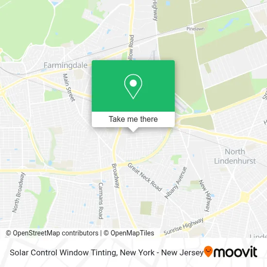 Solar Control Window Tinting map