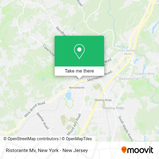 Ristorante Mv map
