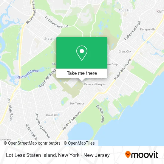 Lot Less Staten Island map