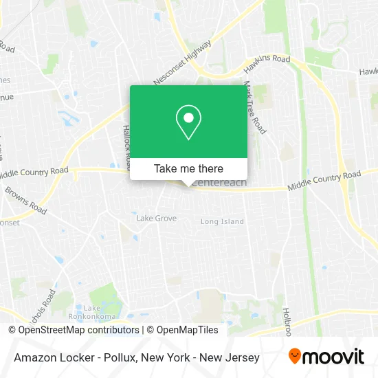 Amazon Locker - Pollux map