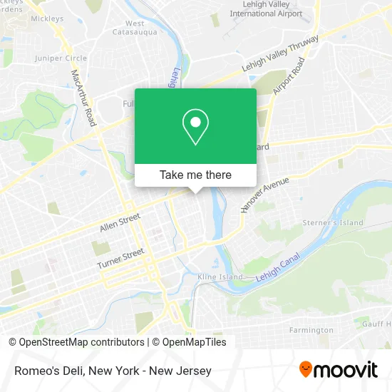 Romeo's Deli map