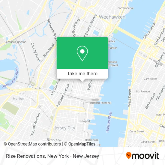 Rise Renovations map