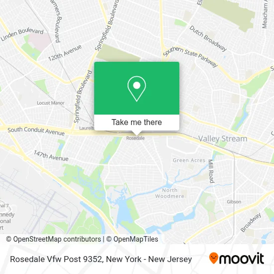 Rosedale Vfw Post 9352 map