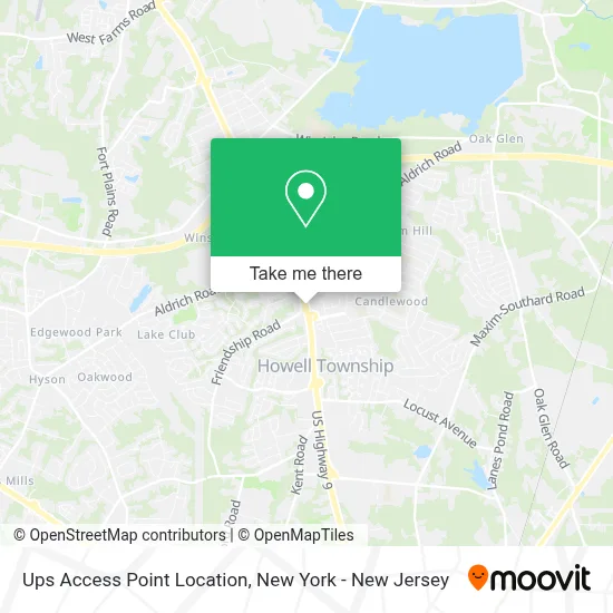 Ups Access Point Location map